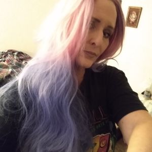 Ombre purple and pink wig